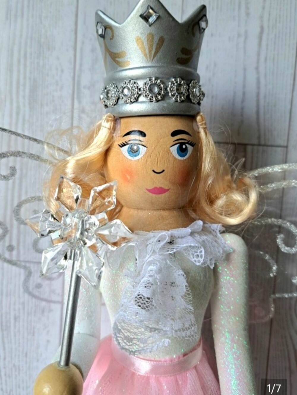 Ballerina Nutcracker Pink and Silver Blonde Hair Sugarplum Fairy Princess New